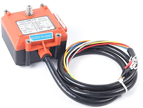 Wireless Crane Remote Controller Double Transmitters Industrial Channel Hoist Transmitter ReceiverIndustrial Control Receiver and Mini Rope Winches Radio Lifter Winch for Lifter (+ DC 24V Receiver)
