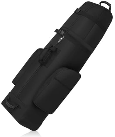 Raxove Golf-Reisetaschen mit Rollen,Golf-Reisetaschen | wasserdichte Golfschläger-Organizer-Tasche,Verschleißfeste Airline-Golftasche mit großem Fassungsvermögen und Reißverschluss und Rollen für