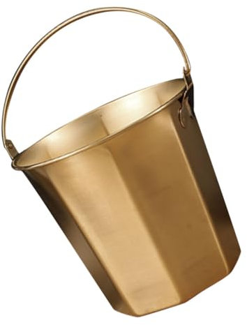 Stainless Steel Handheld Water Bucket 1.1l Golden with Handle
