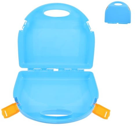 TOBBOMEY Multi-funktionale Spielzeug Aufbewahrungsbox Handlicher Kunststoff Koffer Für Junge Mädchen Sicherer Und Robuster Organizer Mit Süßem Cartoon-Design Leicht Transportabel Für