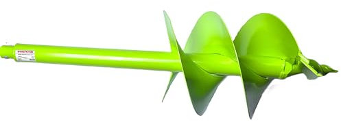 WERHE Barrena de tierra para taladradora ⌀ 250 mm, 80 cm de longitud - Barrena de pozo con bobinado simple - Plantación de árboles, barrena de tierra, barrena para postes, barrena para alcantarillas