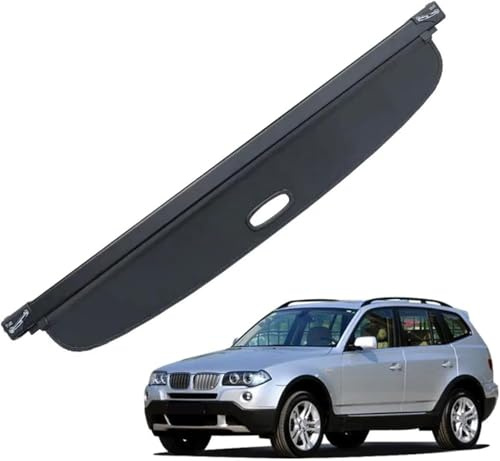 WBWBB Kofferraumabdeckung Rollo für BMW X3 2003-2010, Auto Ausziehbar Kofferraum Rollo Laderaumabdeckung Kofferraum Wrap Vorhang Regal