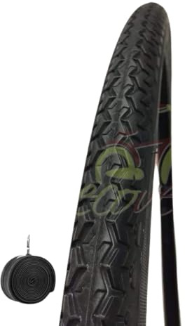 1 Reifen 26 x 1 3/8 (37-590) schwarz für City Bike, Straße, Fahrrad, Erwachsene, Vintage, Holland | Straßenreifen aus schwarzem Gummi für Fahrrad
