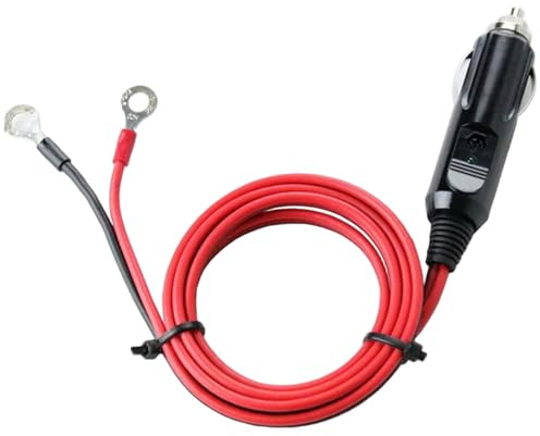 Enchufe adaptador de encendedor para coche, enchufe de encendedor de cigarrillos resistente con cable de extensión de 3.3 pies, adaptador de cargadores de batería con conector para cigarrillos de