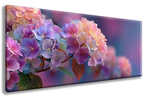Diamond Painting Fiori Diamond Painting Kit Completo Ortensia Pittura Diamante, 5D Diamantini Crystal Art Pittura Kit, DIY Strass Ricamo a Punto Croce Kit per Decorazioni Casa, 40x80 cm -zzg250822