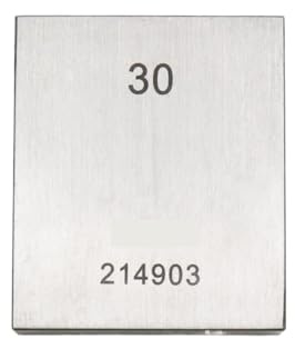 Endmaße, Kalibrier-Messschieber, Stahlmessblock der Güteklasse 0, Stahllehre 10 mm, 20, 30, 50 Leicht zu Tragen(20mm)