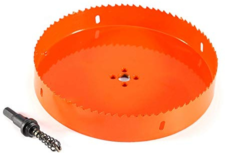 Baxnore Scie cloche M42 HSS 200mm, foret professionnel en acier rapide de qualité supérieure pour tuyaux en aluminium, fer, bois, acier inoxydable, coupe de métal