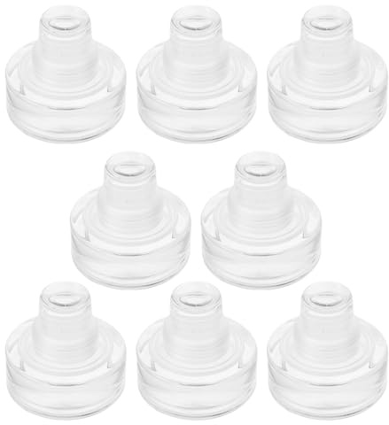 Veemoon 8 Tapones de Vino en Forma de T de Vidrio Reutilizables para Sellador de Botellas de Cerveza y Vino Juego de 8 Piezas Tapones Multifuncionales para Conservación y Manualidades