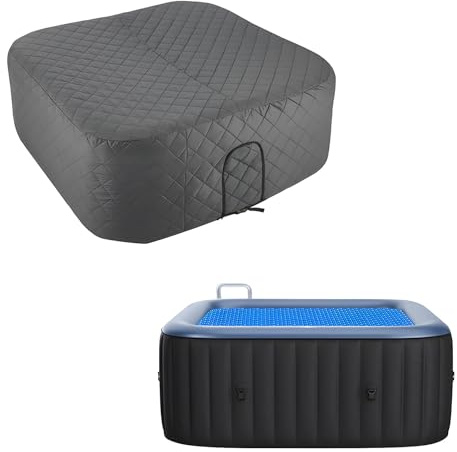 FANSHINUO Cubierta de aislamiento térmico de alta calidad para jacuzzis inflables, impermeable, resistente a los rayos UV, mantiene el calor, ahorra energía
