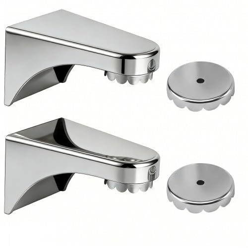 2 Stück Seifenhalter Magnet, Ohne Bohren, Wandmontierter Seifenhalter für Bad, 4 Stück Blumendeckel, Schwarz/Silber/Weiß 7.6x4.3x4.3cm (Silber)