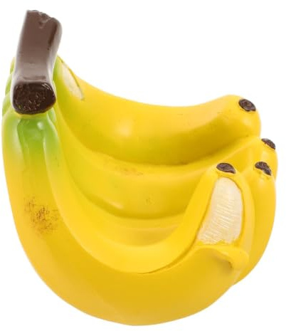 TOKIDNY Distributeur Suspendu aux Nourriture Résine Jaune en Oiseaux Banane, Résistant Intempéries Arbres, pour Balcons et Patios