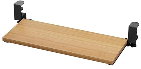 PullOut KeyboardUn skrivbordsbricka med klämskrivbord för bord ping 25 kg lastkapacitet (grå 40 cm/16 tum)