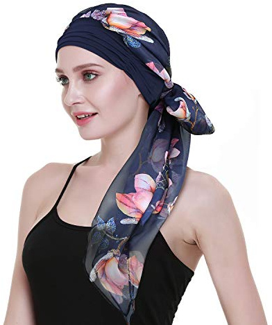 FocusCare Femenino sombreros para quimio alopecia damas turbantes bufandas Gorras sombreros de cuero Funda de dormir