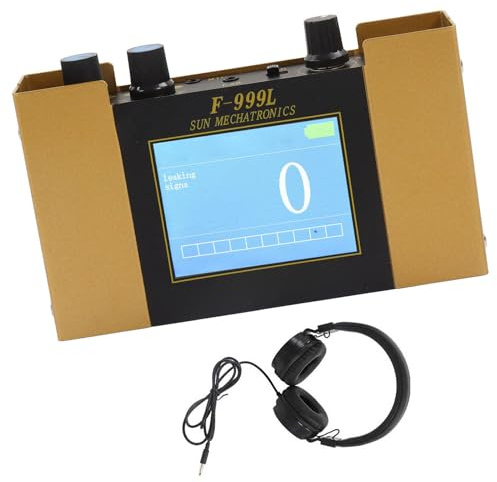 JIANGSS Detector Profesional de Fugas de Agua subterránea, Sensor de geófono de Fugas de Agua con 4 Engranajes Ajustables para detección de Fugas de Agua de calefacción por Suelo Radiante