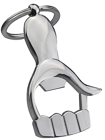Ciieeo Porte-clés Ouvre-bouteille De Main Argenté En Métal, Design Pouce Levé, Décapsuleur Compact Multifonction, Accessoire Pratique Pour Clés Et Présents