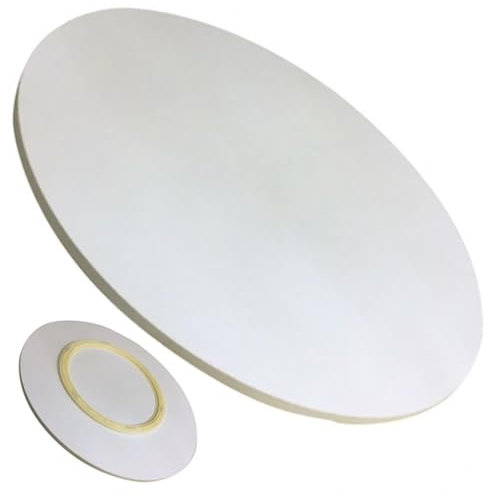 Grande table de salle à manger en bois 50,8 cm, 61 cm, 71,1 cm, 81,3 cm, 91,4 cm, 99,1 cm, plateau de service rond pour restaurants et cuisines, plateau de service rond blanc cassé 50 cm