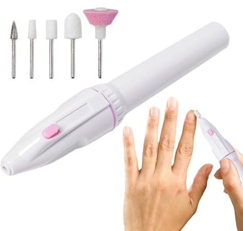 Elektrisk Nagelfil För Naglar Batteridriven Bärbar Manikyr- och Pedikyrkit | Borr Manikyrset för hemmabruk, polerfil, elektriskt manikyr- och pedikyrverktyg, vård för finger- och