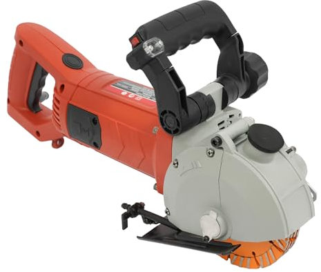 Wall Chaser,5500W Electric Wall Grooving Cutting Machine Blade Industrial Concrete Cutter 6500rpm Adjustable Slotting Depth & Width,for Brick Granite Marble Tile