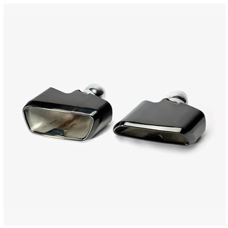 Auspuffblende Für B&MW 5 Series G30 G38 540 530 Für MP Style 2018-2020 Quadratisches Auto Hinterrad Auspuffendrohr Schalldämpfer Rohr 1 Paar(Schwarz)
