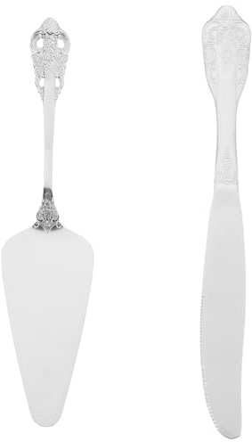 SUPVOX Set Spatole per Torta in Acciaio Inox 304 Coltello e Paletta, Utensili Multifunzione per Formaggio e Burro, Strumenti per Servire Torte e Dessert, Adatti per Uso Domestico