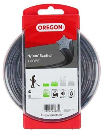 Matijardin - Fil nylon Oregon Nylium 3 mm x 60 m. Etoilé. Blister. Fil débroussailleuse