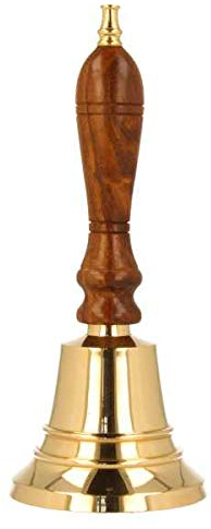 Trodat Handglocke/Tischglocke mit individueller Gravur Ø 100mm - Gold - Hochzeitsglocke - Messing - Hochzeit - Klassisch