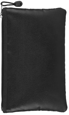 Panno in fibra di vetro con silicone liquido nero, Borsa per documenti impermeabile e resistente al fuoco, Portadocumenti da 27x16cm per casa ufficio laptop soldi