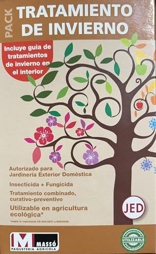 Tratamiento completo aceite invierno y oxido cuproso frutales y vid. Aceite de invierno + cobre rojo. Mezcla para 16litros de agua