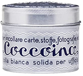 Coccoina Colle à l'odeur d'amande, pâte de dextrine, transparente, boîte de 125 g