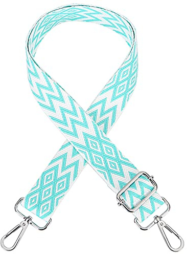 Verstellbarer Schultergurt Taschengurt Breit Schulterriemen Umhängegurt Herren Taschenriemen Damen Zubehör Tragegurt Längenverstellbarer für Schultertasche Tragetaschen und Handtaschen,B Silver Clasp