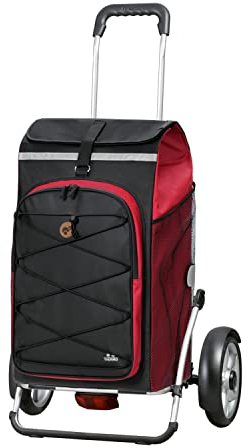 ANDERSEN Einkaufstrolley - Royal Shopper Plus Fado 2.0 rot 74 L Einkaufsroller,Freizeit,Thermo,XXL, Aluminium, klappbar, Kugellagerad