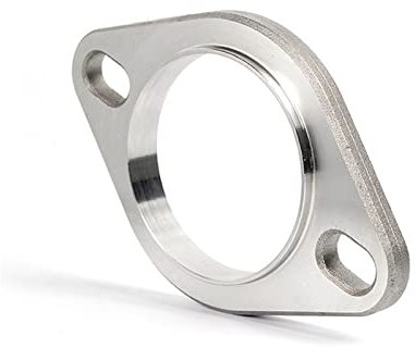 yaoqijie Universale in Acciaio Inox Acciaio Inossidabile FLANGLER Flange Tubo di Scarico Triangle Giunto 3 Foro Bullone 7 6mm 64mm 2. Buco bullone 5. 1mm 63mm 76mm. Lasting (Color : 2 Hole 2 inch)