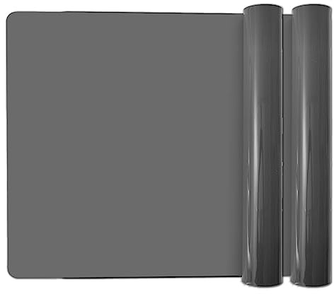 KitchenRaku Extra Large Silicone Mat for Kitchen Worktop Protector, Nonstick Heat Resistant Countertop Mat, Nonskid Placemat, Craft Mat, Table Mat, Grey, 2PCS;70x50cm