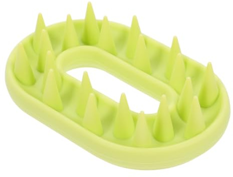 Hoement Kopfhautmassagegeräte aus Silikon Haarshampoobürste für Dusche und Baden Leicht mit Aufhängefunktion für Familien Kopfhautpeeling