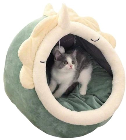 NatureMan Cucce per Gatti da Interno, Casa per Gatti con Giocattolo Palla Sospesa per Gatti, Casa Tenda per Gattini Cuscinetto di Cotone Rimovibile, Forniture Calde e Morbide per Animali Domestici