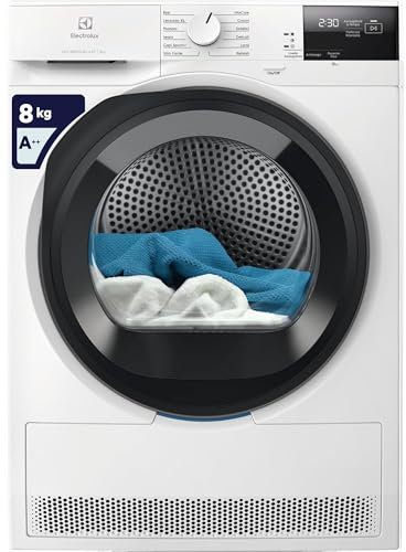 Electrolux Asciugatrice 600 GentleCare 8 kg EW6HA28G, Tecnologia SensiCare e MixCare per Cotoni e Sintetici, Programma Lenzuola XL, Filtro EasyClean, Pompa di Calore, 850x596x638 mm