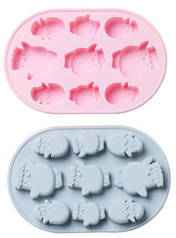 Garneck Set Di Da Forno in Silicone A Forma Di Pulcino Di Pasqua Per Congelatore E Cottura in Casa Casuale