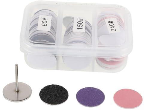 NULYLU Discos De Lijado Para Pedicura y Manicura Múltiple Colores Negros, Morados y Rosas Para Removedor Eléctrico De Callos Cuidado De Pies Uñas Duras