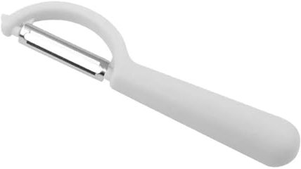 Pelador de cocina 2 en 1 for patatas, frutas y verduras, pelador plano manual, pelador rápido de verduras(White)