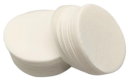 100 piezas de papel natural para café de forma redonda, práctica herramienta de preparación de café adecuada para fiestas en casa y oficinas