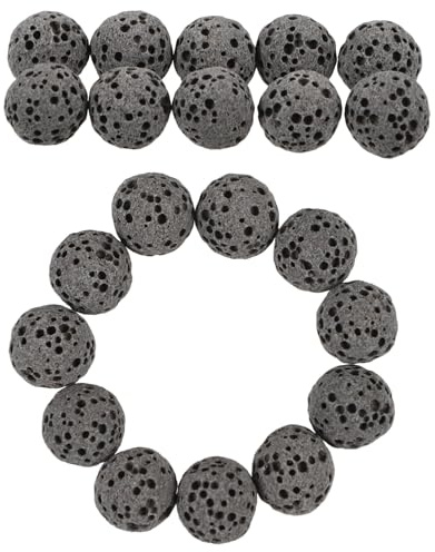 iplusmile Piedras Volcánicas Decorativas De Aromaterapia 39 Piezas 8mm Negro Natural Piedra Volcánica para Difusor Ambiente Hogar
