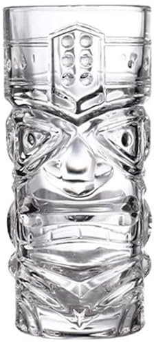 WxuuLTGJR Bicchieri di Vino Rotondi Senza Stelo Bicchiere di Vino Rosso in Vetro Trasparente Bicchiere di Succo di Succo di Succo di Frutta