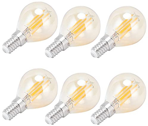 KIMISS Dimmabile E14 G45 Lulbo Filamento in Oro a LED 2700K 4W E14 BASE VINTAGE VERA CONDO CHILD BULB BIANCO CALDO