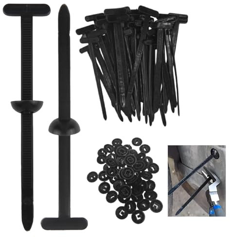 LEIMEND 100Pcs Nylon Universal Cable Tie Buckle Heavy Duty Cable Ties Self Locking Zip Ties Holder Nylon Cable Ties for Quick Fastening Automotive Repair and Daily Use