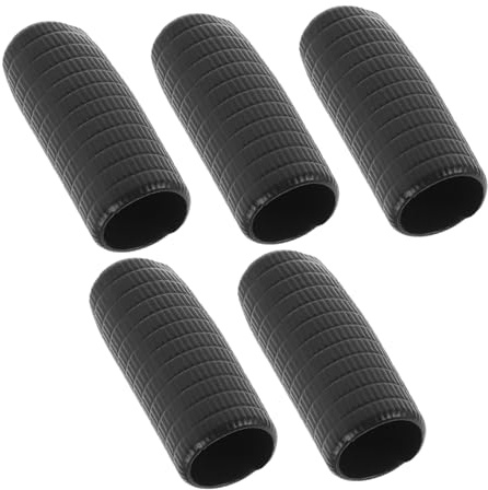Abaodam Poignée D'archet en Caoutchouc Noir pour Violon et Alto, Lot de 5 Pièces, Design Précis pour Optimiser le Contact des Cordes, Pratique Performance