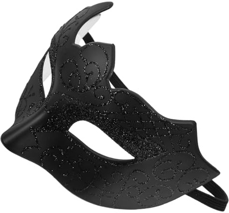 AKOOSY Masque Vénitien Demi Masque De Mascarade De Mardi Gras Accessoire De Costume Pour Bal Masqué Fête Costumée