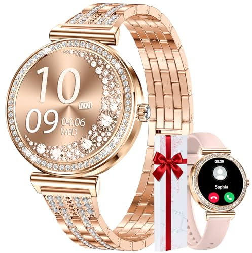 CIVO Smartwatch Fitness Tracker Donna: Bluetooth con Chiamate e WhatsApp Compatibile Android iOS - Orologio Impermeabile per Palestra Yoga e Corsa