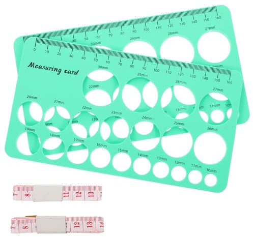 WEKAMOS Measuring Tape for Breast Flange Measure Multifunctional Geometric Ruler Drawing Templates Measurement Tool for Mother