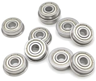 F625ZZ 5 * 16 * 5mm Stahl Flansch Lager 10PCS