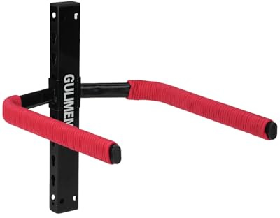 GULIMENG Wall Mount Bike Rack – Horizontal Indoor Bicycle Storage with Flexible Arms – Holds 1 Bike – Safe & Secure Hanger for Road, Mountain, Gravel, Hybrid – For Garage, Apartment, Shed